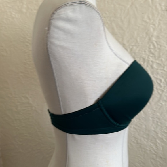 Victoria’s Secret Pink Wear Everywhere Dark Ivy Green Strapless Push-Up Bra 32DD - Picture 4 of 6